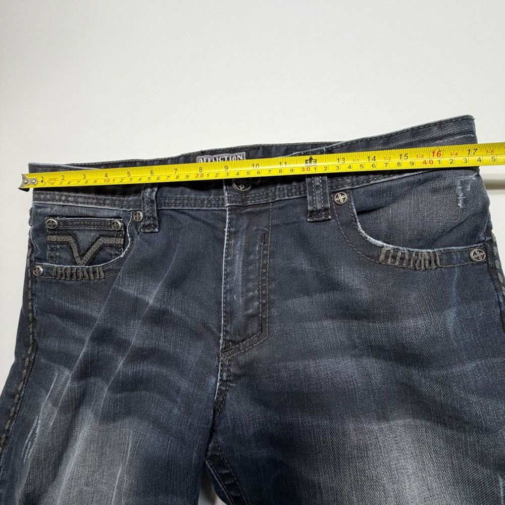 Affliction Cooper Jeans 33 Regular Buckle Exclusive Dark Wash Y2K - Picture 7 of 11